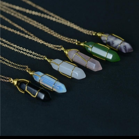 Hexagonal Shape Chakra Pendant Necklace - Picture 4 of 6